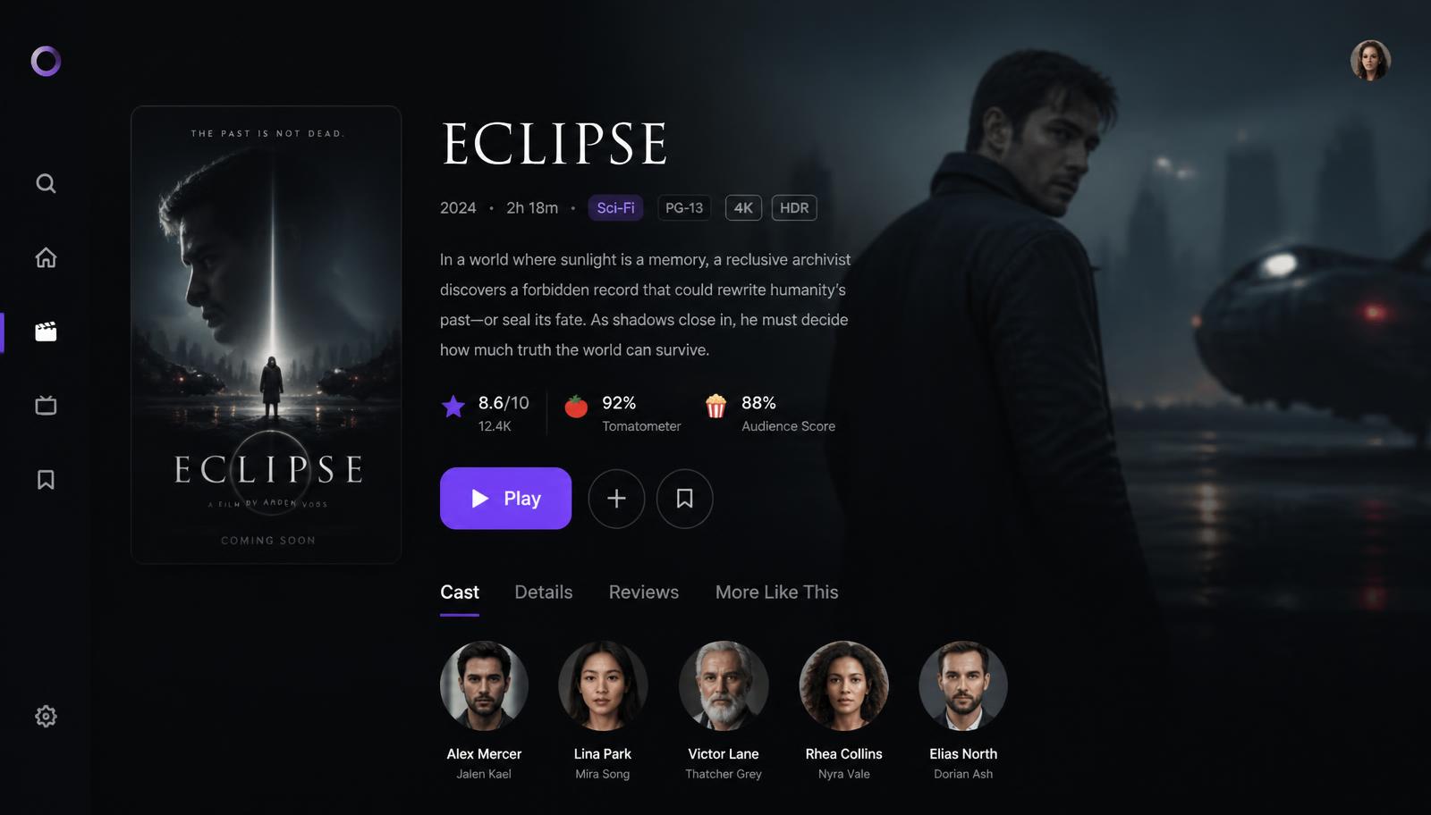Fiche détaillée d'un film dans VYRO Premium